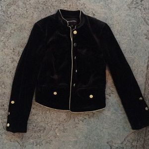 black velvet overcoat